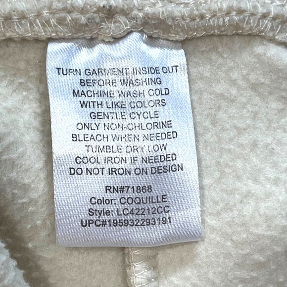 Disney 100 Womens Fleece‎ Lounge Pants Mickey Floral Embroidery Cream Size Small - Picture 6 of 7